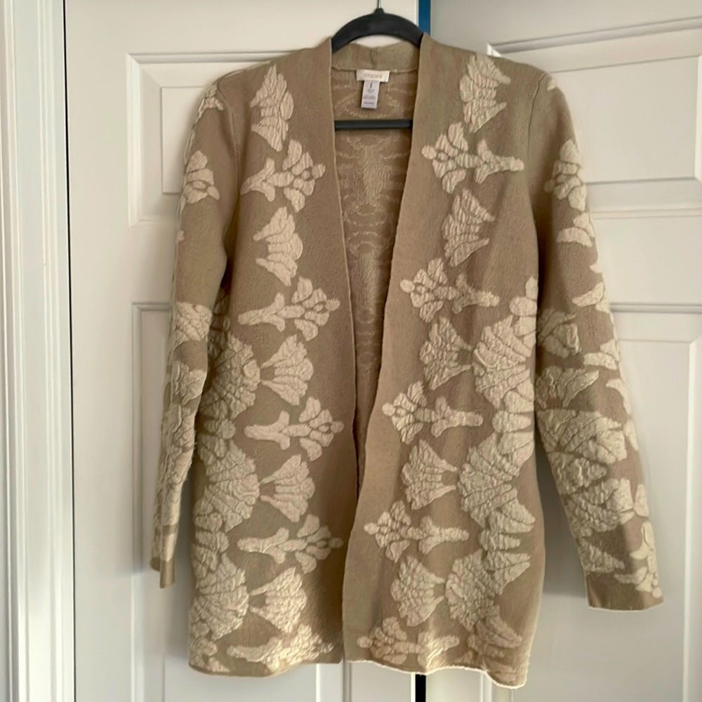 Chicos wool/acrylic blend tunic length sweater.